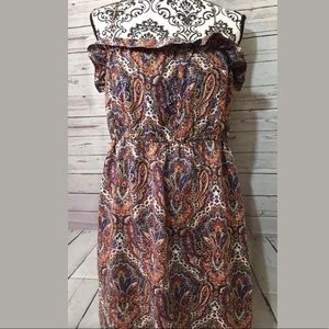 J Crew Silk Paisley Dress